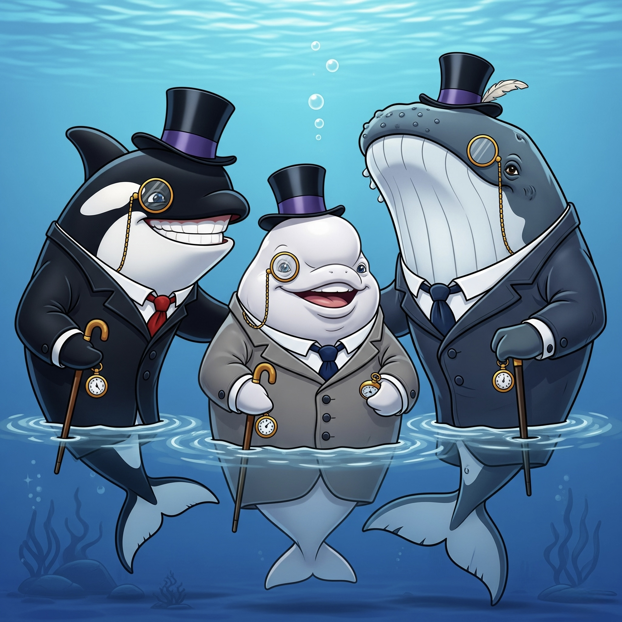 The Whale Board of Directors - Orca, Beluga, and Blue Whale executives